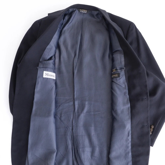 Moores  Alfred Sung 3 Button Black Blazer - Size 42R - Picture 5 of 16